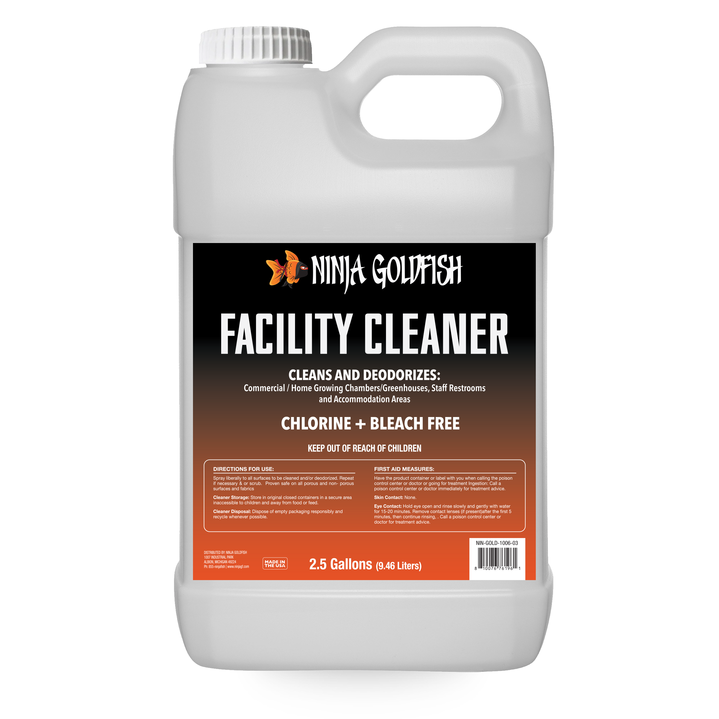 Facility Cleaner  2.5 Gallons